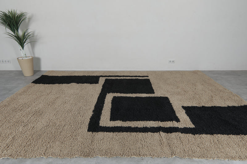 Handmade Wool Rug 9 feet x 12 feet - moroccan rug