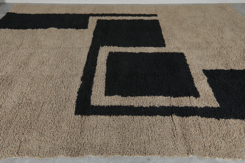 Handmade Wool Rug 9 feet x 12 feet - moroccan rug