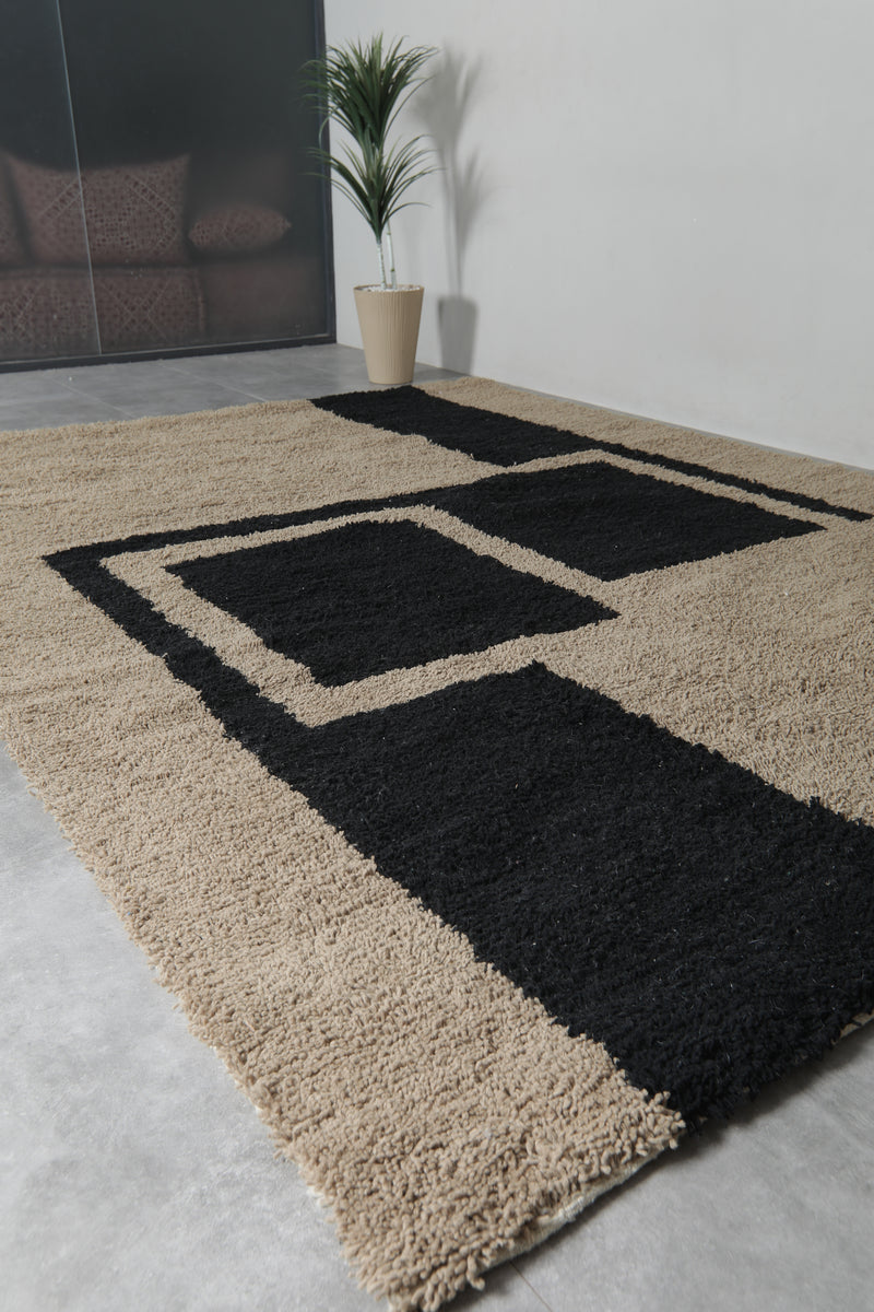 Handmade Wool Rug 9 feet x 12 feet - moroccan rug