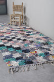Colorful runner Boucherouite rug 3.5 X 8.4 Feed