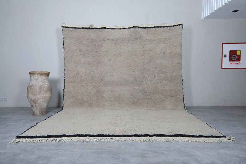 Custom Moroccan gray rug - Beni ourain handmade rug