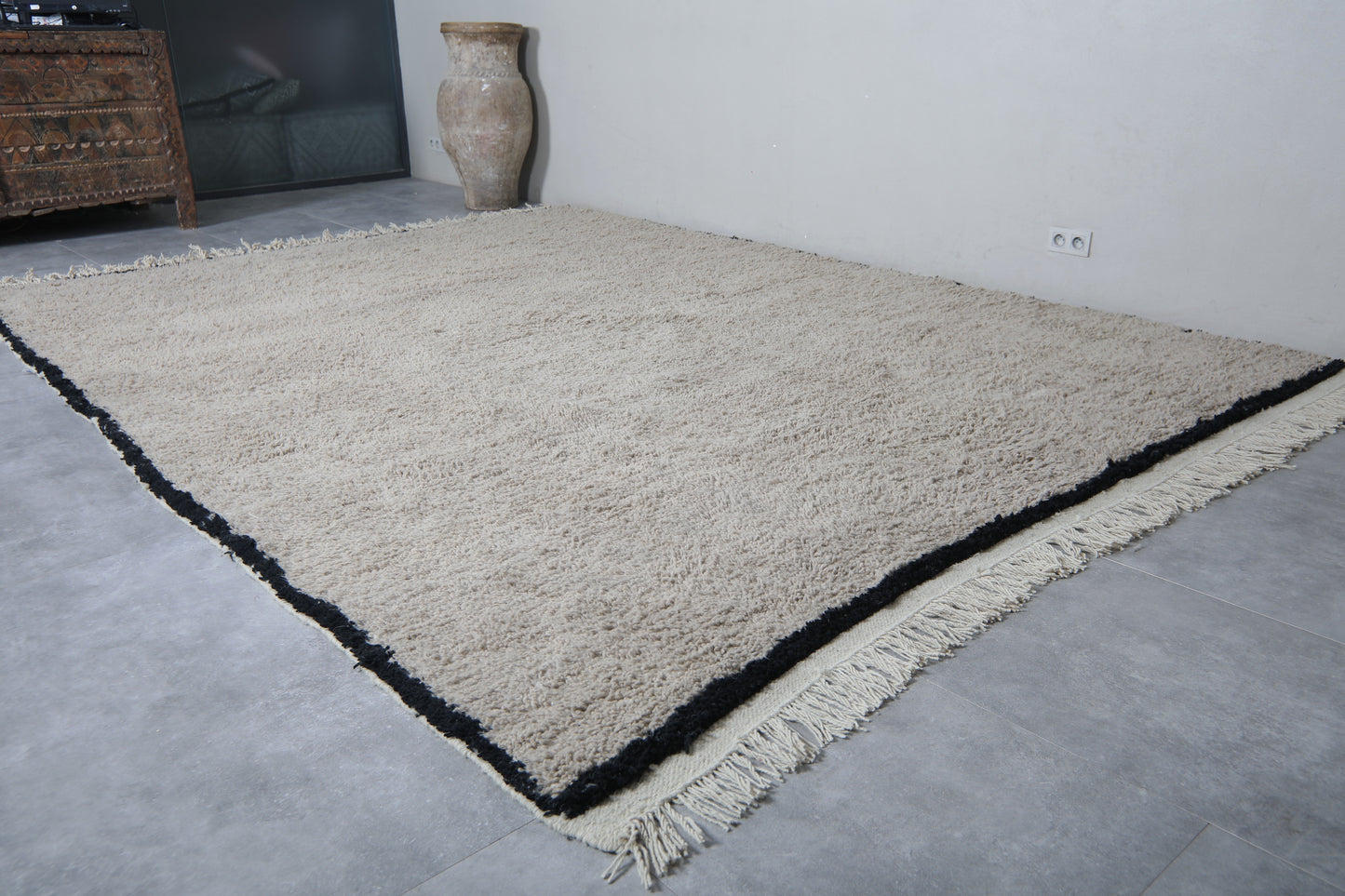 Custom Moroccan rug Gray - Beni ourain rug Handmade