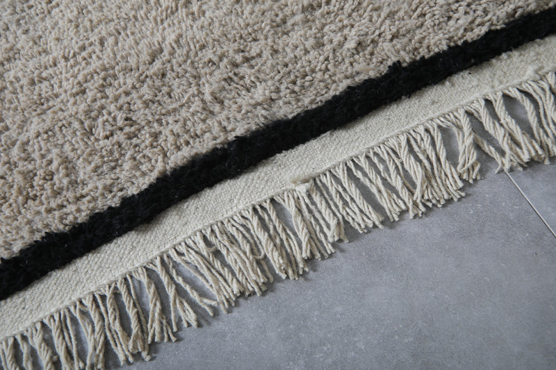 Custom Moroccan gray rug - Beni ourain handmade rug