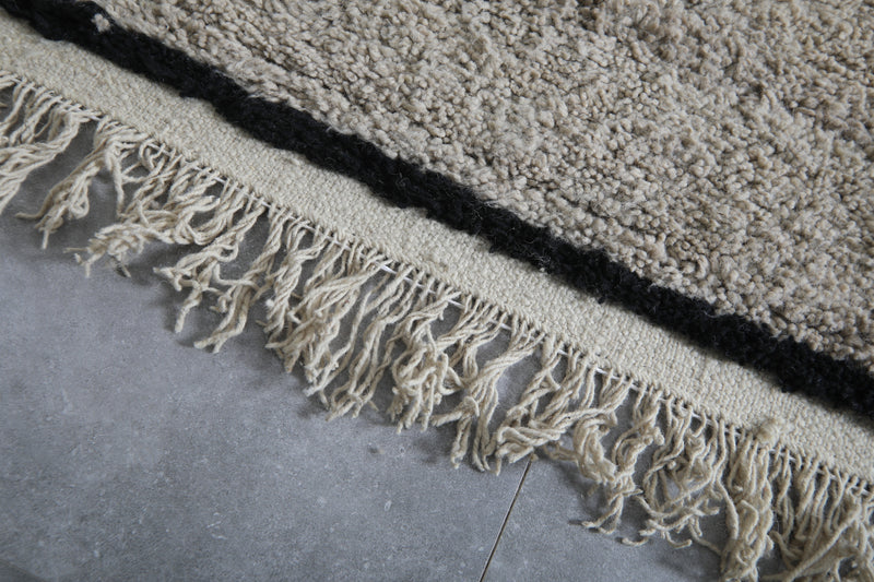 Custom Moroccan gray rug - Beni ourain handmade rug