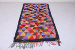 Moroccan berber rug 3.6 X 6.9 Feet - Boucherouite Rugs
