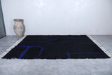 Moroccan black rug 8.2 X 10.8 Feet