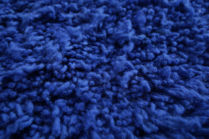 Moroccan rug blue 5.4 X 8.5 Feet