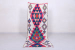 Moroccan berber rug 2.6 X 7.4 Feet - Boucherouite Rugs