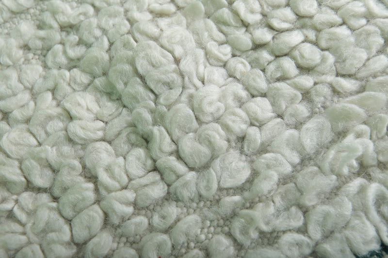 Handmade Berber Rug 5.4 x 6.3 Feet - Minimalist Moroccan Wool Carpet - moroccan rug