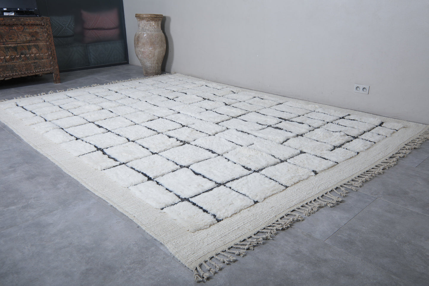 Moroccan berber rug - Custom rug - Handmade rug - Beni ourain