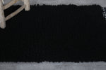 Moroccan black rug 2 X 2.9 Feet