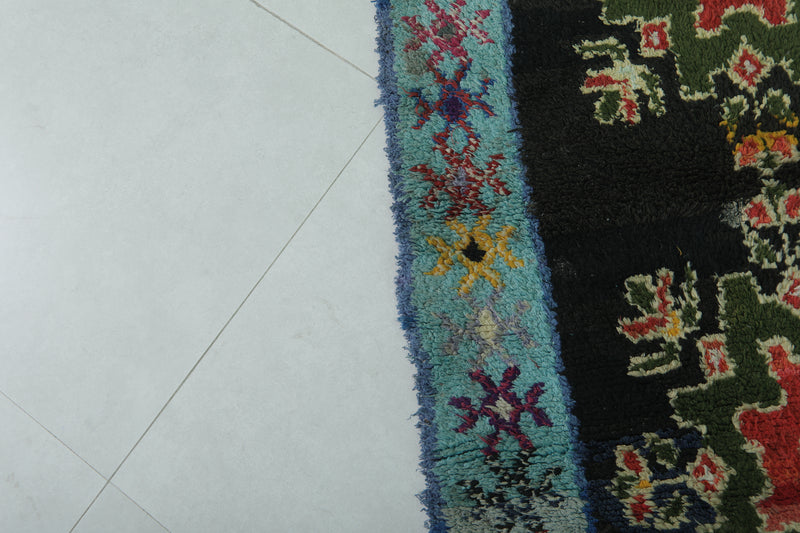 Moroccan Rug - Handwoven 3.1ft x 4.8ft | Floral Berber Design