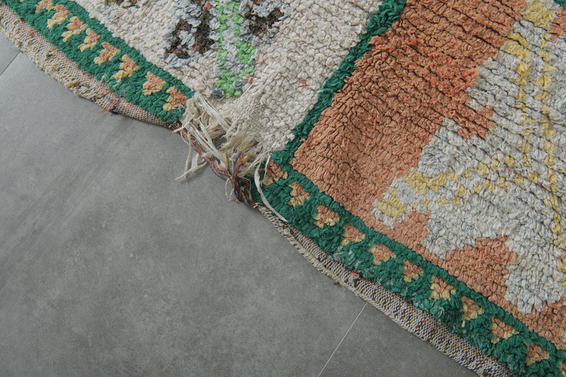 Patchwork Symbol Moroccan Rug – 8.6 x 4.3 ft - Boucherouite Rugs