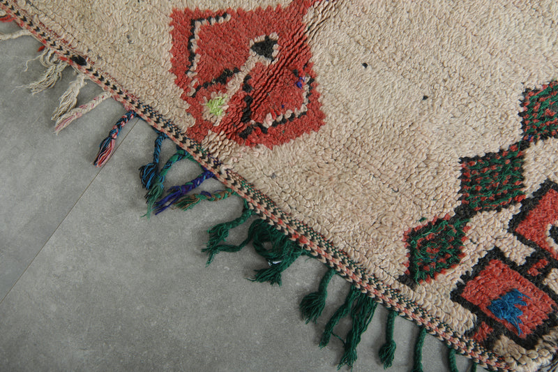 Geometric Moroccan runner rug with geometric design - 3.8 ft x 10.8 ft