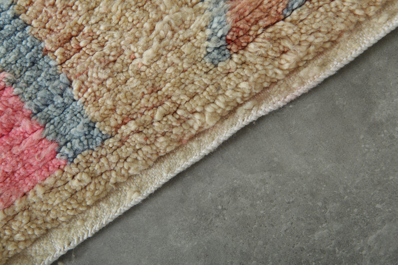 Runner Moroccan rug - Handmade wool rug - 2.3 ft x 9 ft