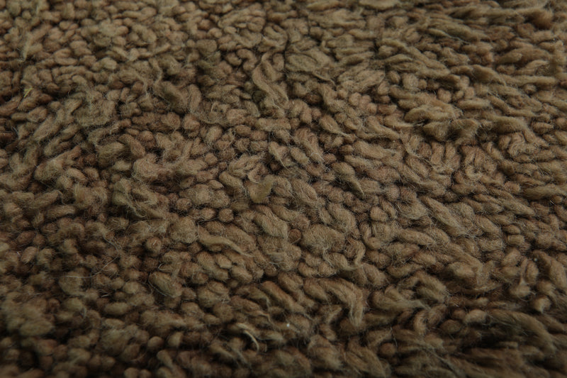 Beni ourain Moroccan rug - 7.2 x 8.2 ft | Handwoven two-tone elegance