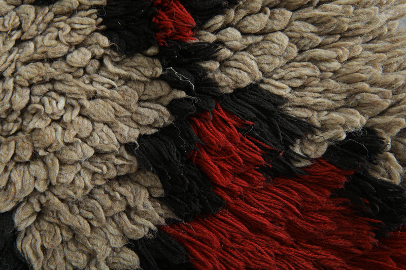 Geometric Moroccan runner rug - 2.7 ft x 10.1 ft