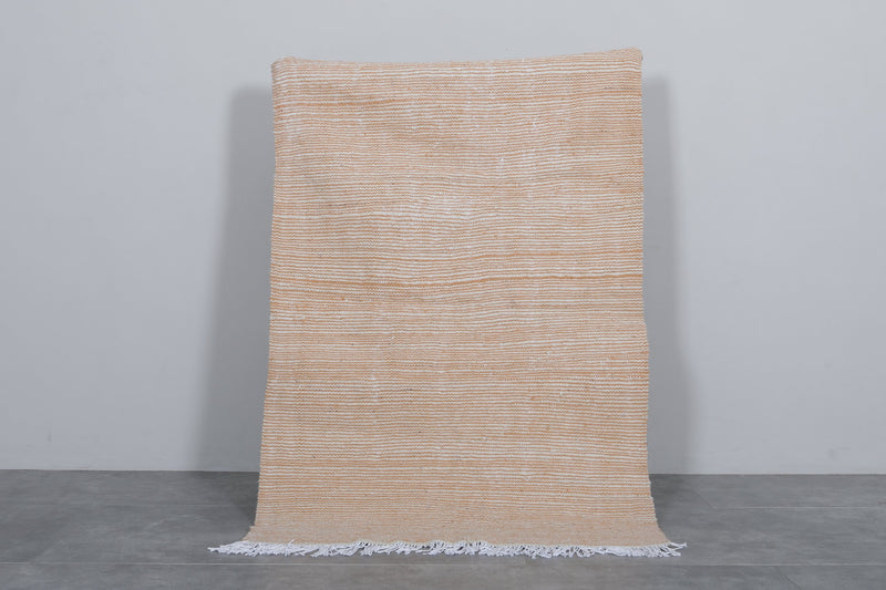 Natural Moroccan Rug - 3.6 X 5.5 Feet | Handwoven Elegance