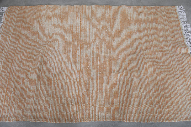 Natural Moroccan Rug - 3.6 X 5.5 Feet | Handwoven Elegance