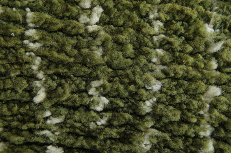 Moroccan wool runner – Olive green beni ourain style - 2.1 ft x 6 ft