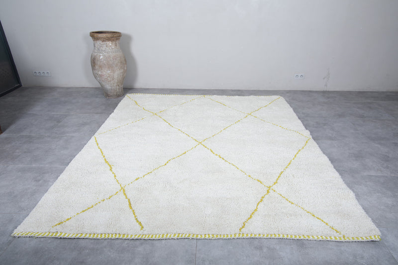Custom size rug - White Moroccan beni ourain berber rug
