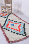 Moroccan berber rug 2.3 X 6.1 Feet - Boucherouite Rugs