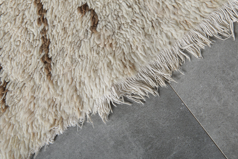 Handmade Beni Ourain Rug Runner 2.2x5 ft - Moroccan Wool Rug - Runner moroccan rugs