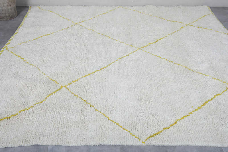 Custom size rug - White Moroccan beni ourain berber rug