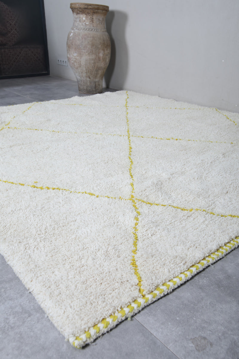 Custom size rug - White Moroccan beni ourain berber rug
