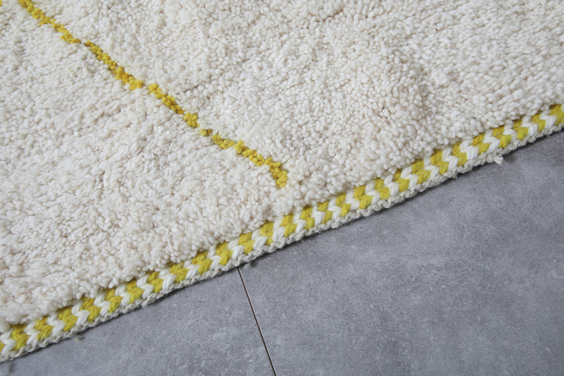 Custom size rug - White Moroccan beni ourain berber rug