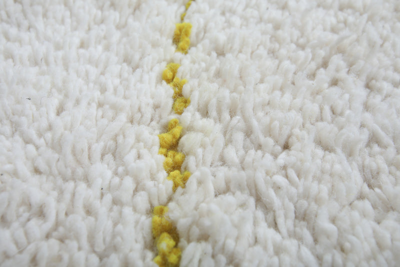 Custom size rug - White Moroccan beni ourain berber rug