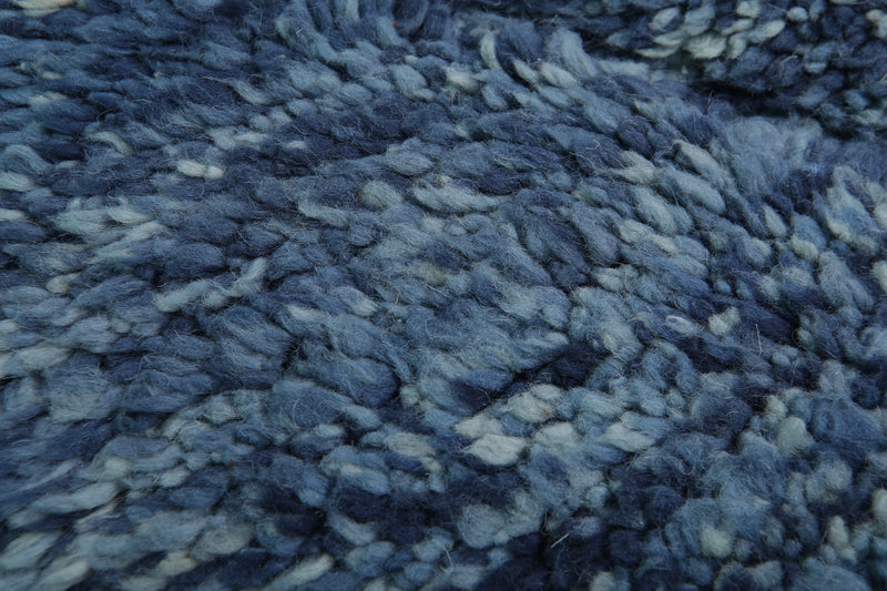 Blue Moroccan rug - 6.1 x 8.2 ft | Handwoven deep elegance