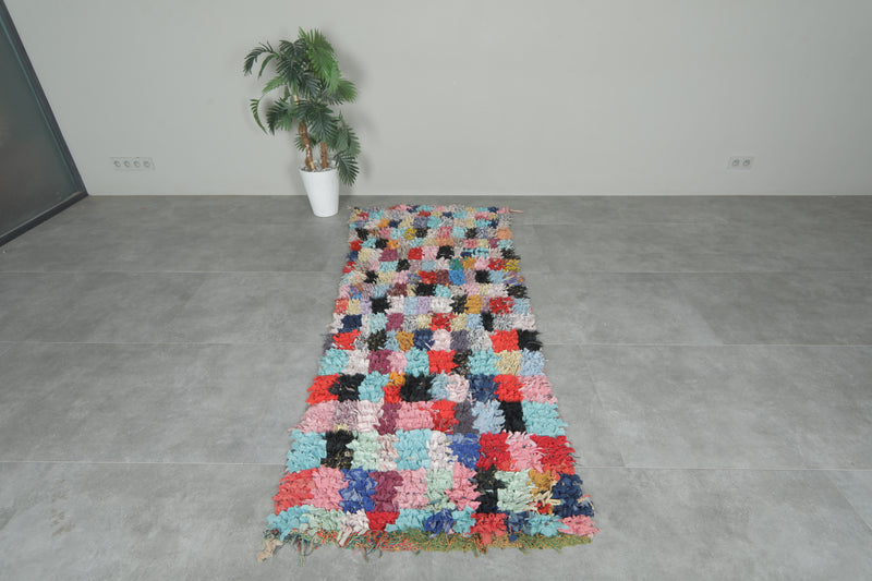 Multicolor Moroccan Boucherouite Rug – 5.2 x 7.5 Feet Handmade Patchwork Carpet - Boucherouite Rugs
