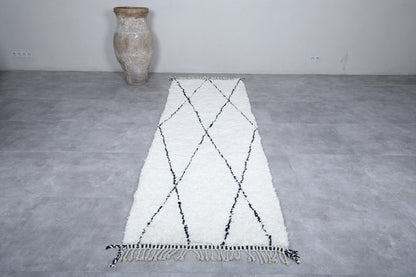 Moroccan runner rug 3 X 9.9 Feet