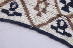 Moroccan berber rug 3.7 X 6.8 Feet - Boucherouite Rugs