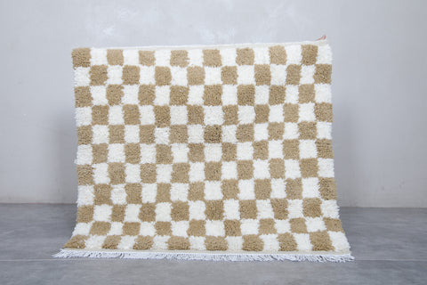 Checkered Beni ourain rug 3.5 X 3.3 Feet