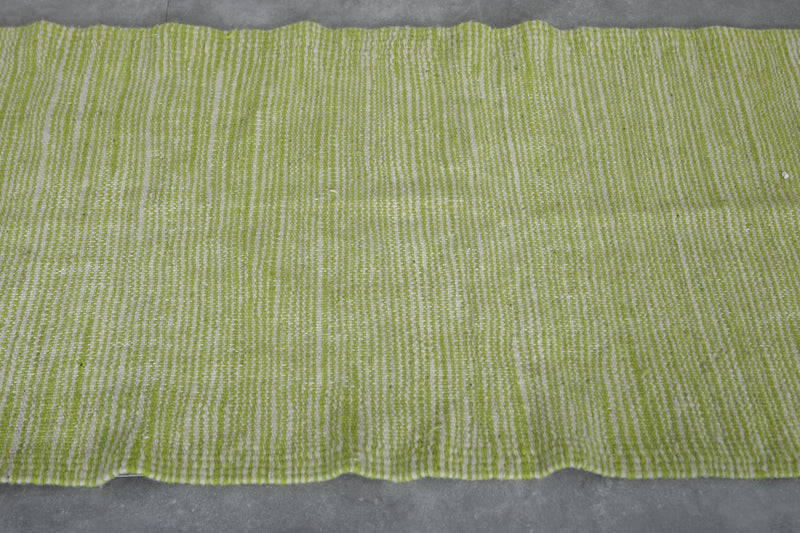 Lime Green Moroccan Rug - 2.6 X 4.8 Feet | Handcrafted Beauty