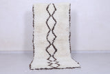 Moroccan berber rug 2.3 X 5.7 Feet - Boucherouite Rugs