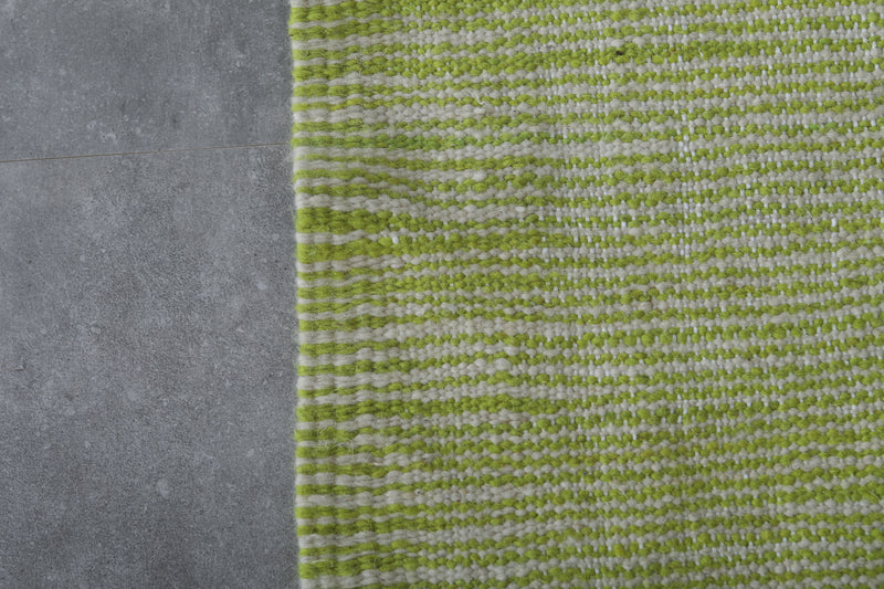 Lime Green Moroccan Rug - 2.6 X 4.8 Feet | Handcrafted Beauty