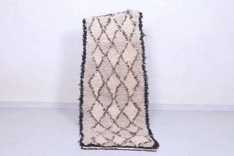 Moroccan berber rug 2.1 X 5.4 Feet - Boucherouite Rugs