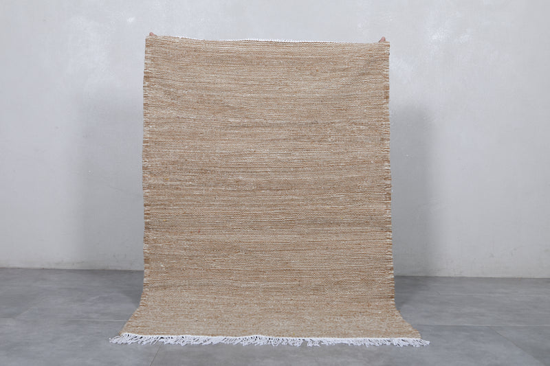 Neutral Moroccan Rug - 3.4 X 5.1 Feet | Handwoven Perfection