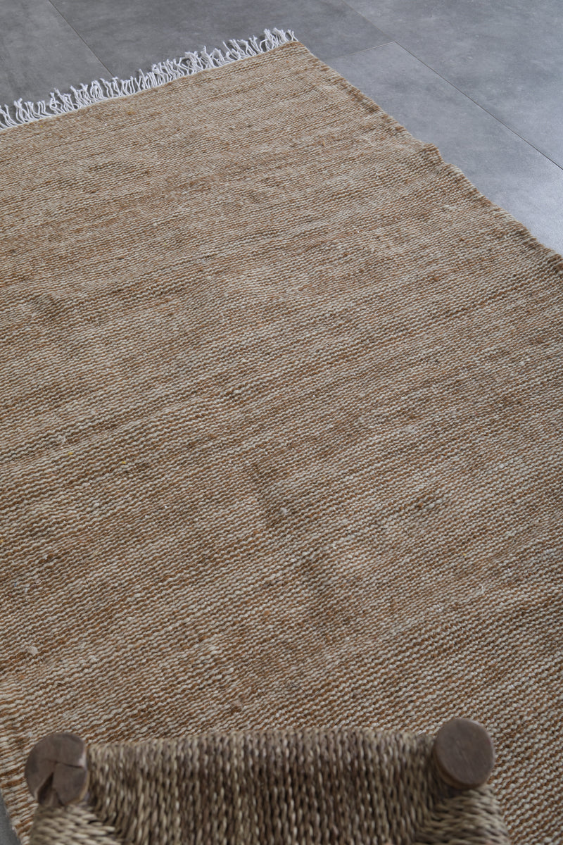 Neutral Moroccan Rug - 3.4 X 5.1 Feet | Handwoven Perfection