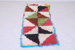 Moroccan berber rug 2.1 X 5.8 Feet - Boucherouite Rugs