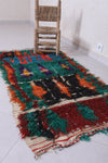 Moroccan berber rug 2.8 X 5.6 Feet - Boucherouite Rugs
