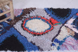 Moroccan berber rug 2.4 X 4.6 Feet - Boucherouite Rugs