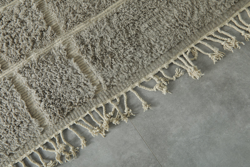 Geometric Handmade wool Moroccan rug - Custom rug