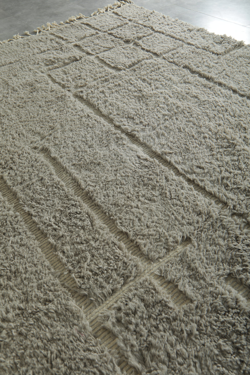 Geometric Handmade wool Moroccan rug - Custom rug