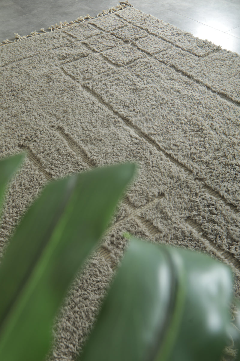 Geometric Handmade wool Moroccan rug - Custom rug