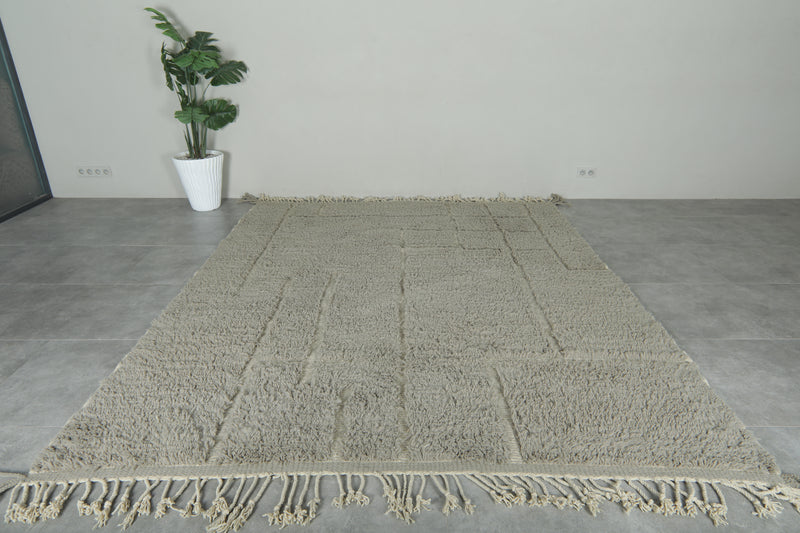 Geometric Handmade wool Moroccan rug - Custom rug