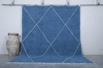 Blue Moroccan Beni ourain rug - Handmade Custom rug
